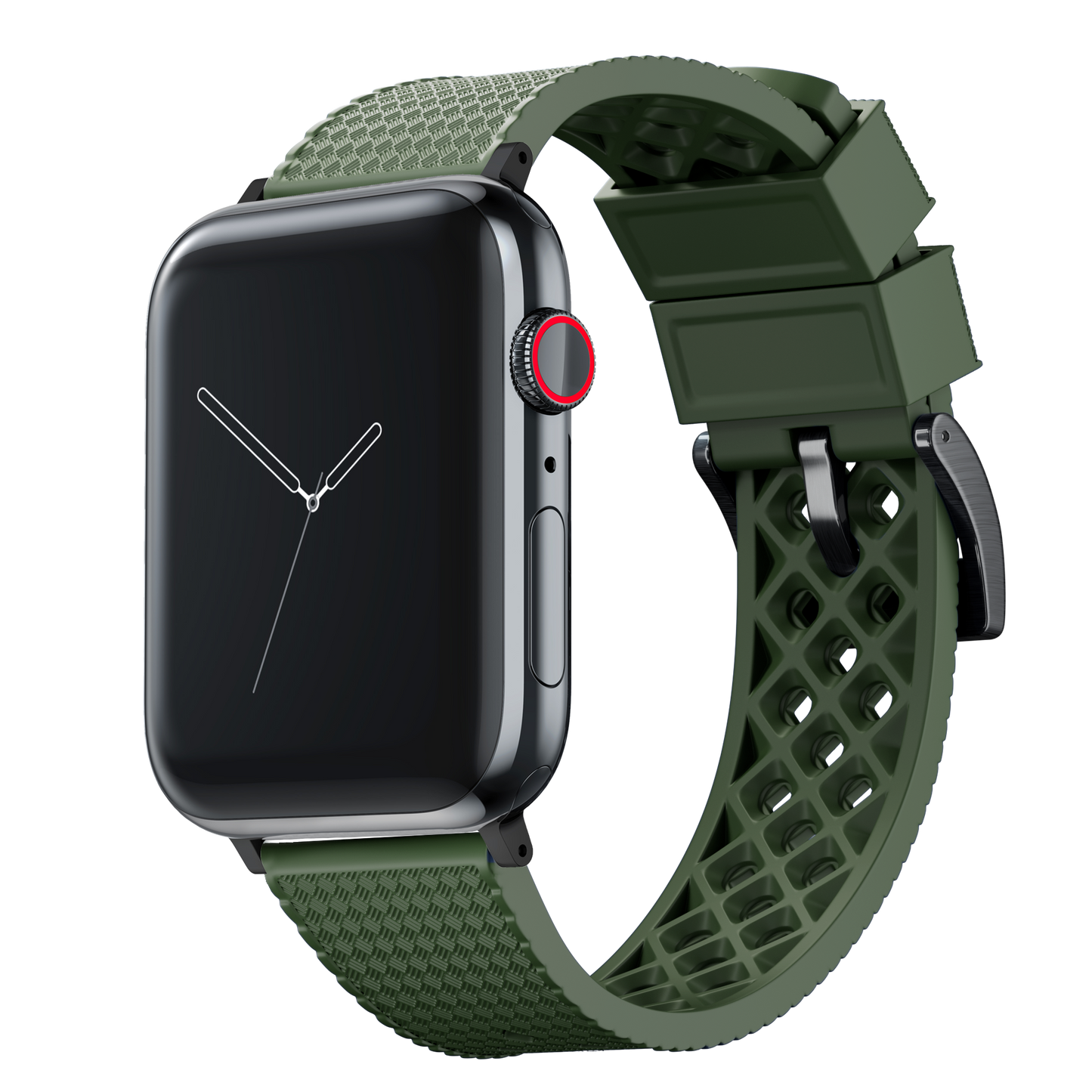 Apple Watch Tropical Style Army Green Watch Band