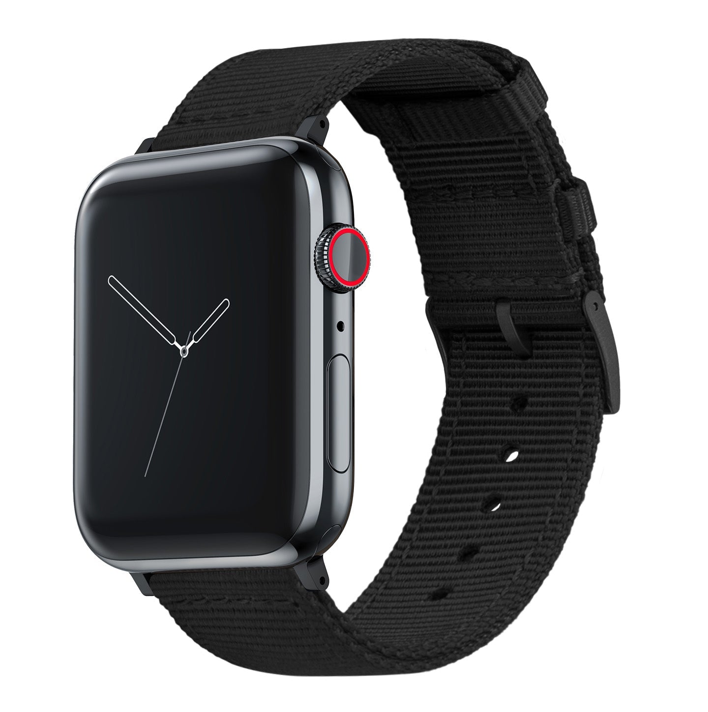 Apple Watch Two Piece NATO® style Black Watch Band