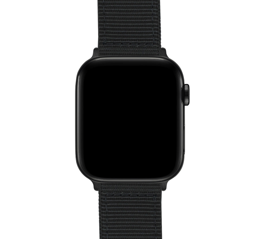Apple Watch Two Piece NATO® style Black Watch Band