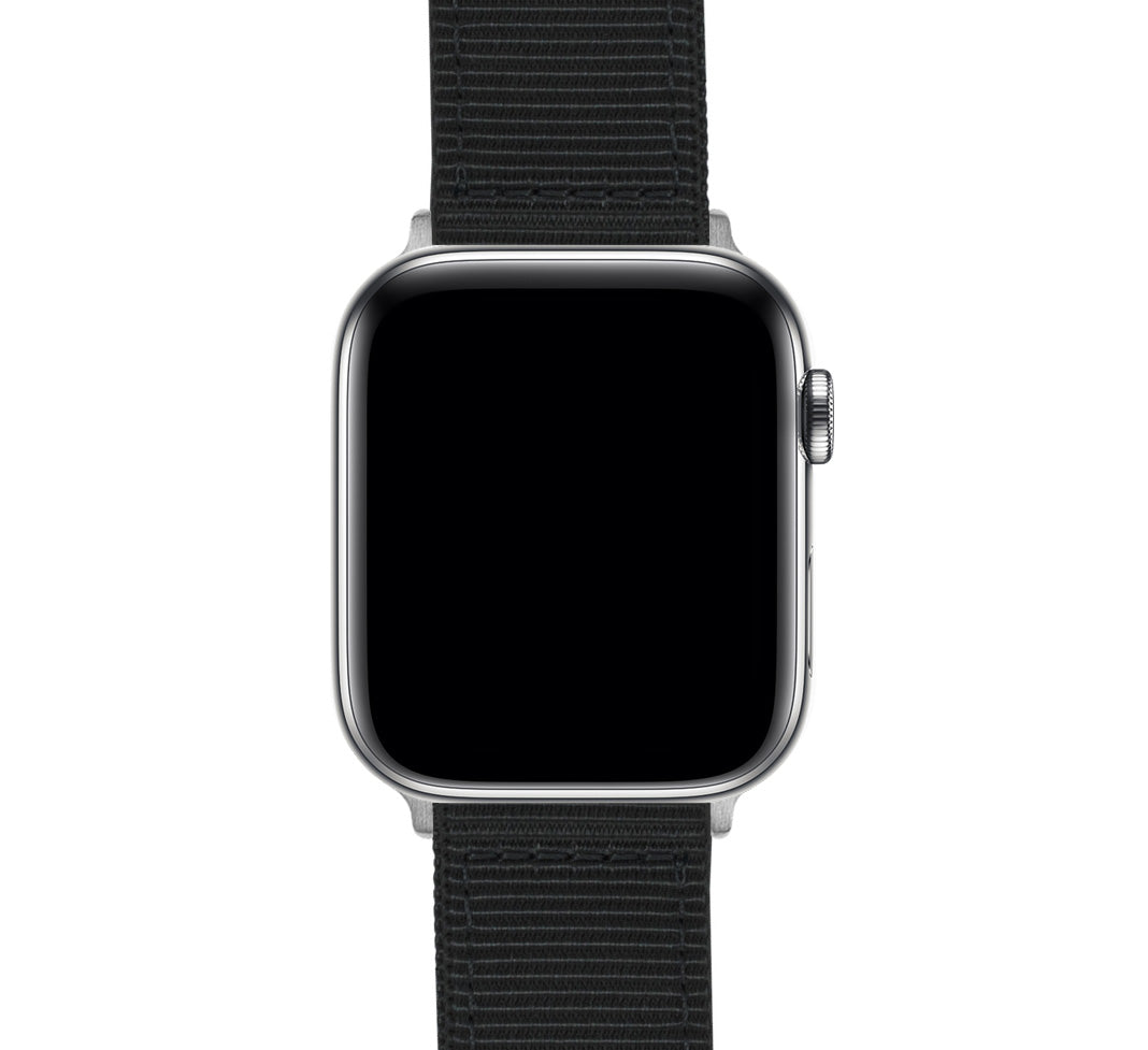 Apple Watch Two Piece NATO® style Black Watch Band