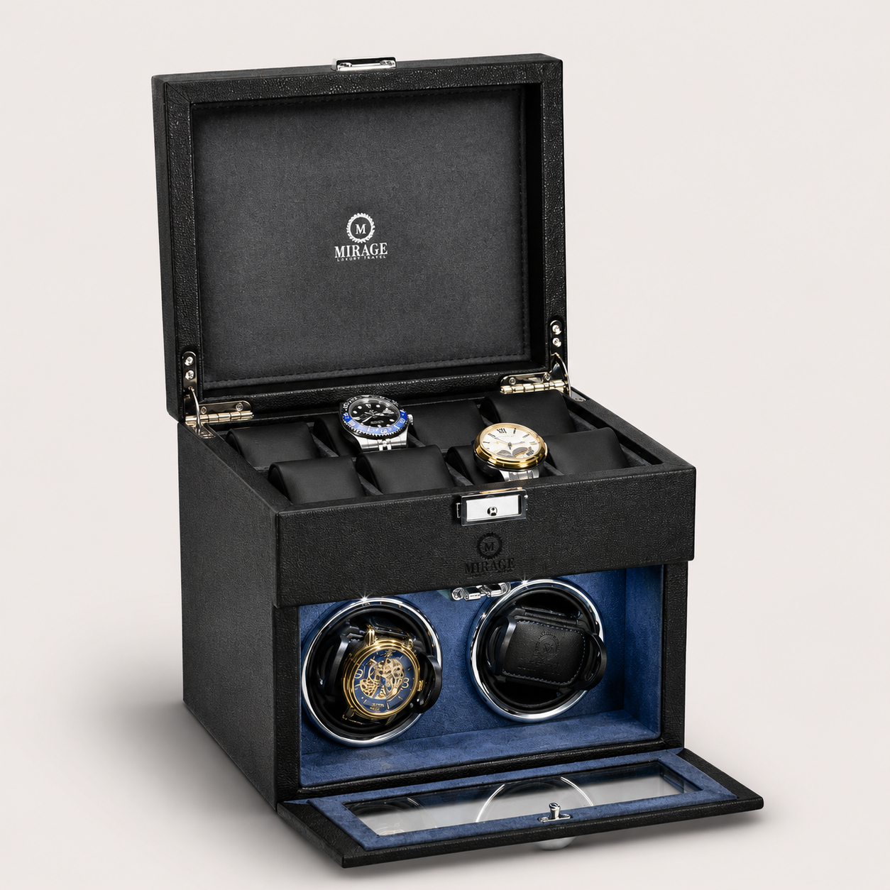 Luxury Watch Winder for Automatic Watches | Ebony Black | Mirage