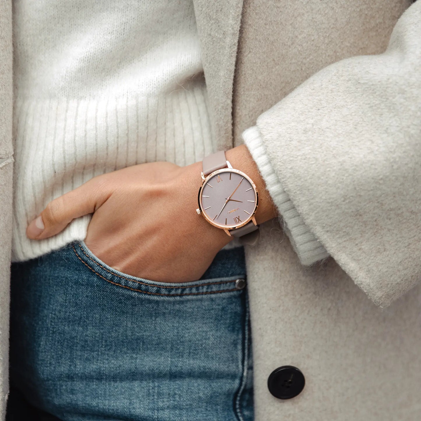 Eros Petite - Rose Gold/Taupe