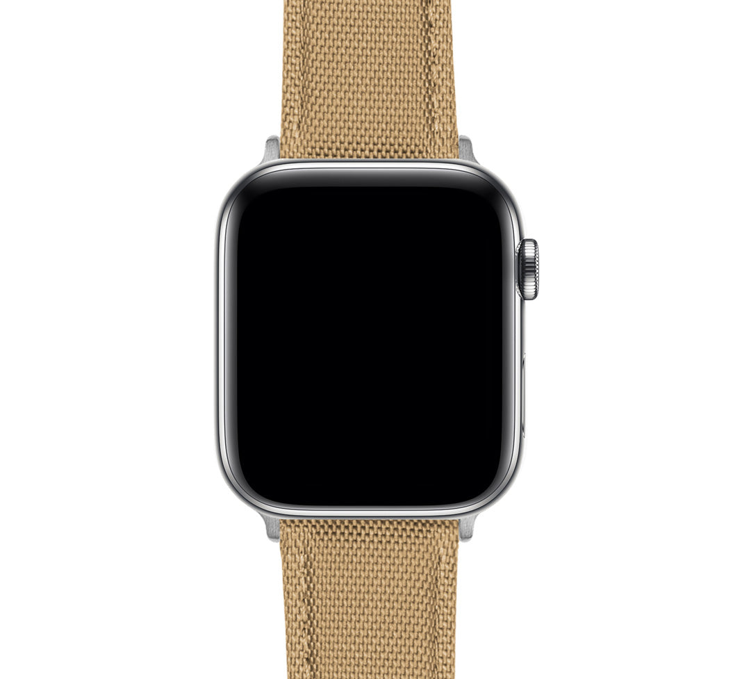Apple Watch Khaki Tan Sailcloth Watch Band