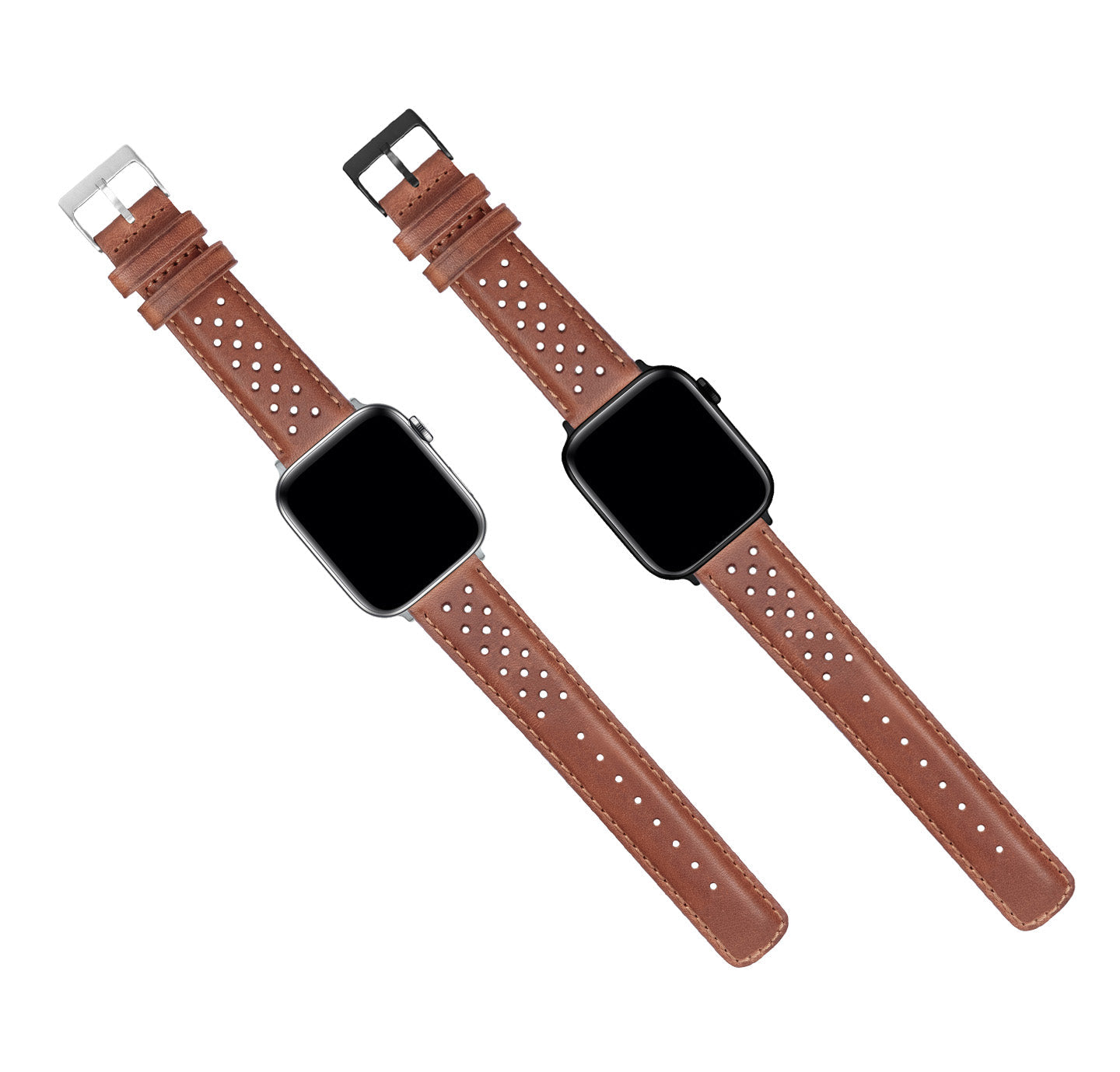 Apple Watch Caramel Brown Racing Horween® Leather Watch Band