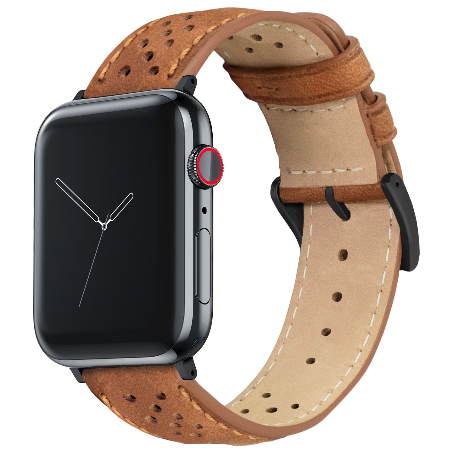 Apple Watch Caramel Brown Racing Horween® Leather Watch Band