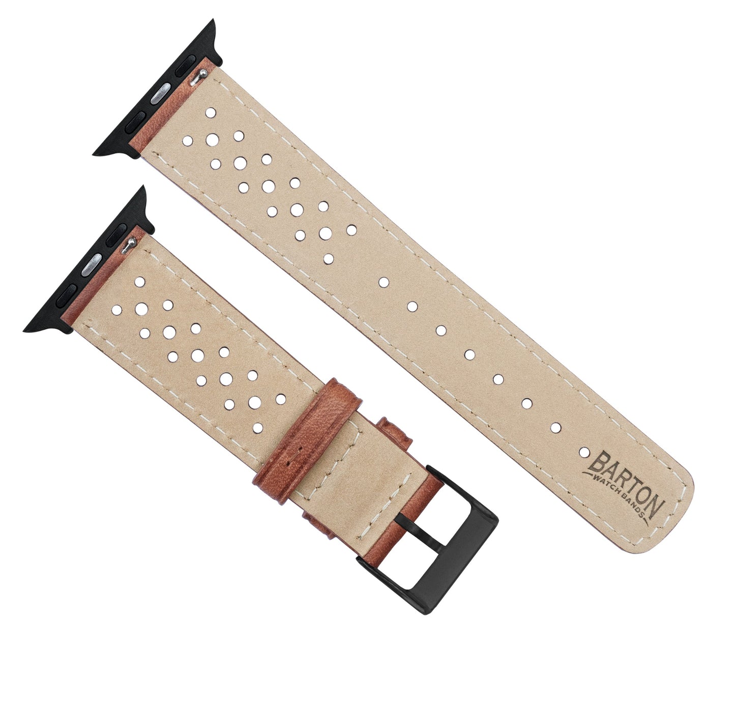 Apple Watch Caramel Brown Racing Horween® Leather Watch Band