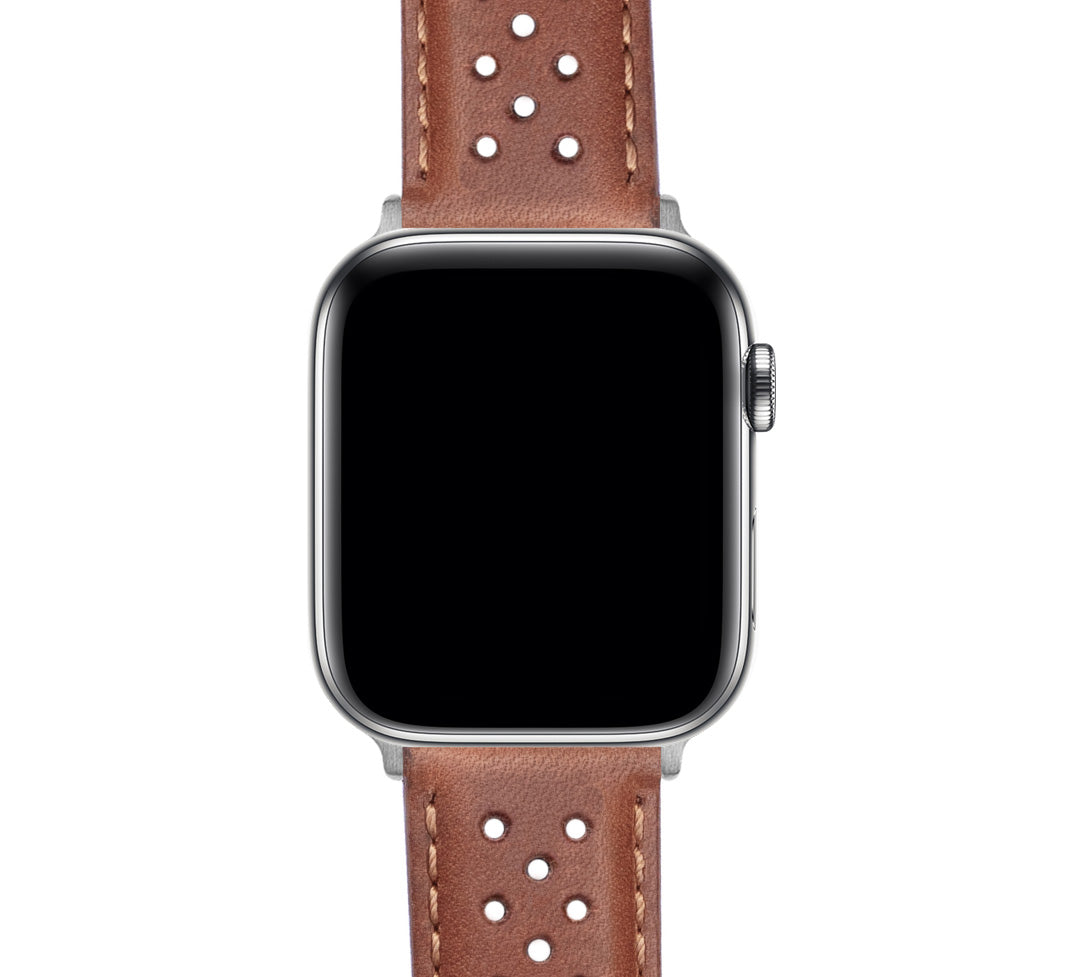 Apple Watch Caramel Brown Racing Horween® Leather Watch Band