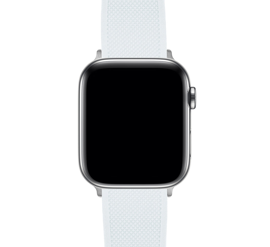 Apple Watch Elite Silicone White Top Black Bottom Watch Band