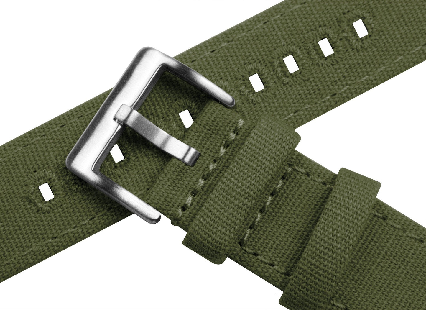 Apple Watch Canvas Army Green Watch Band