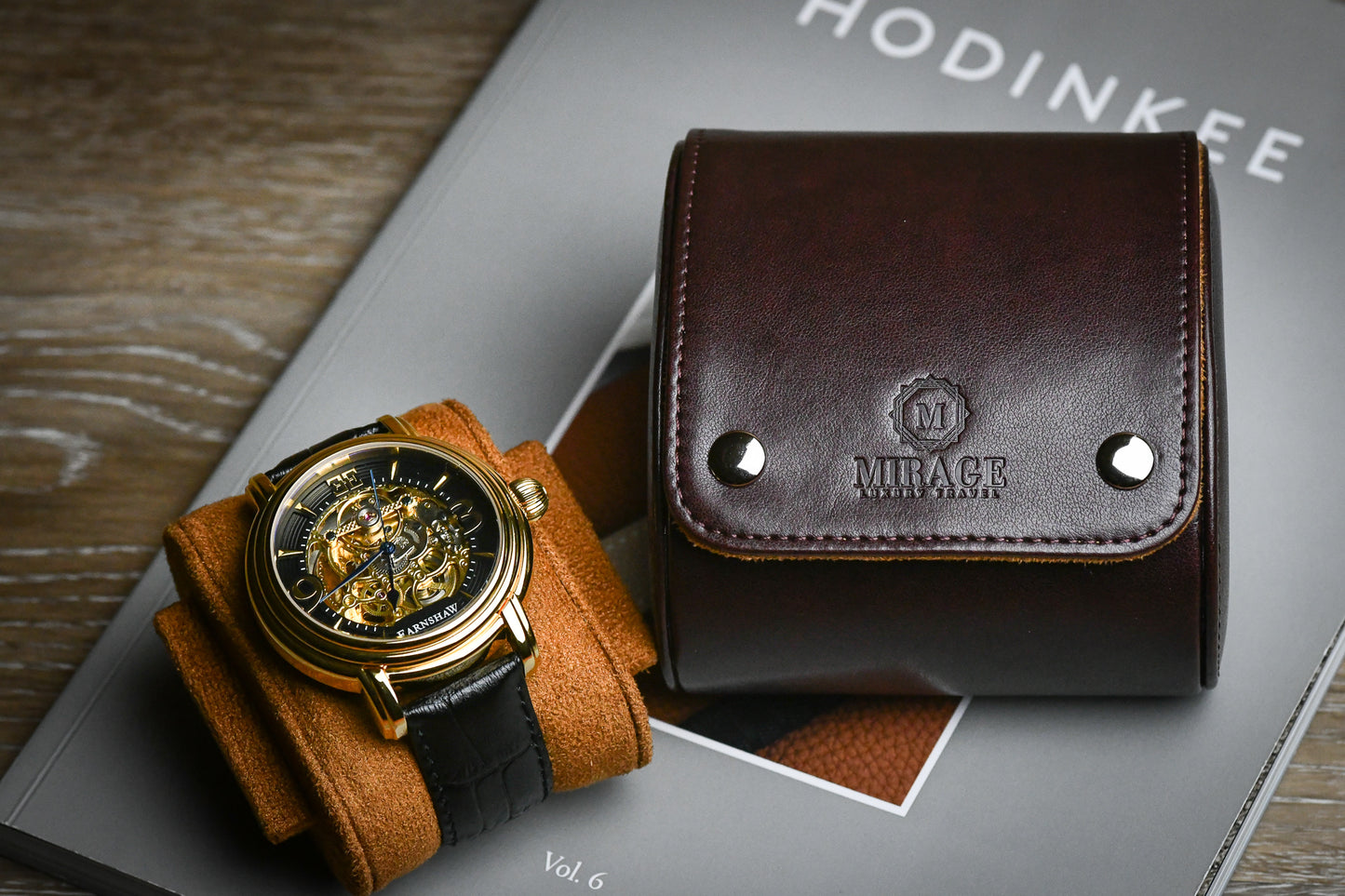 Cassa per orologio espresso marrone - 1 orologio