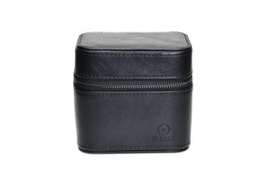 Watch and Jewelry Travel Case - Genuine Leather - Obsedian Black