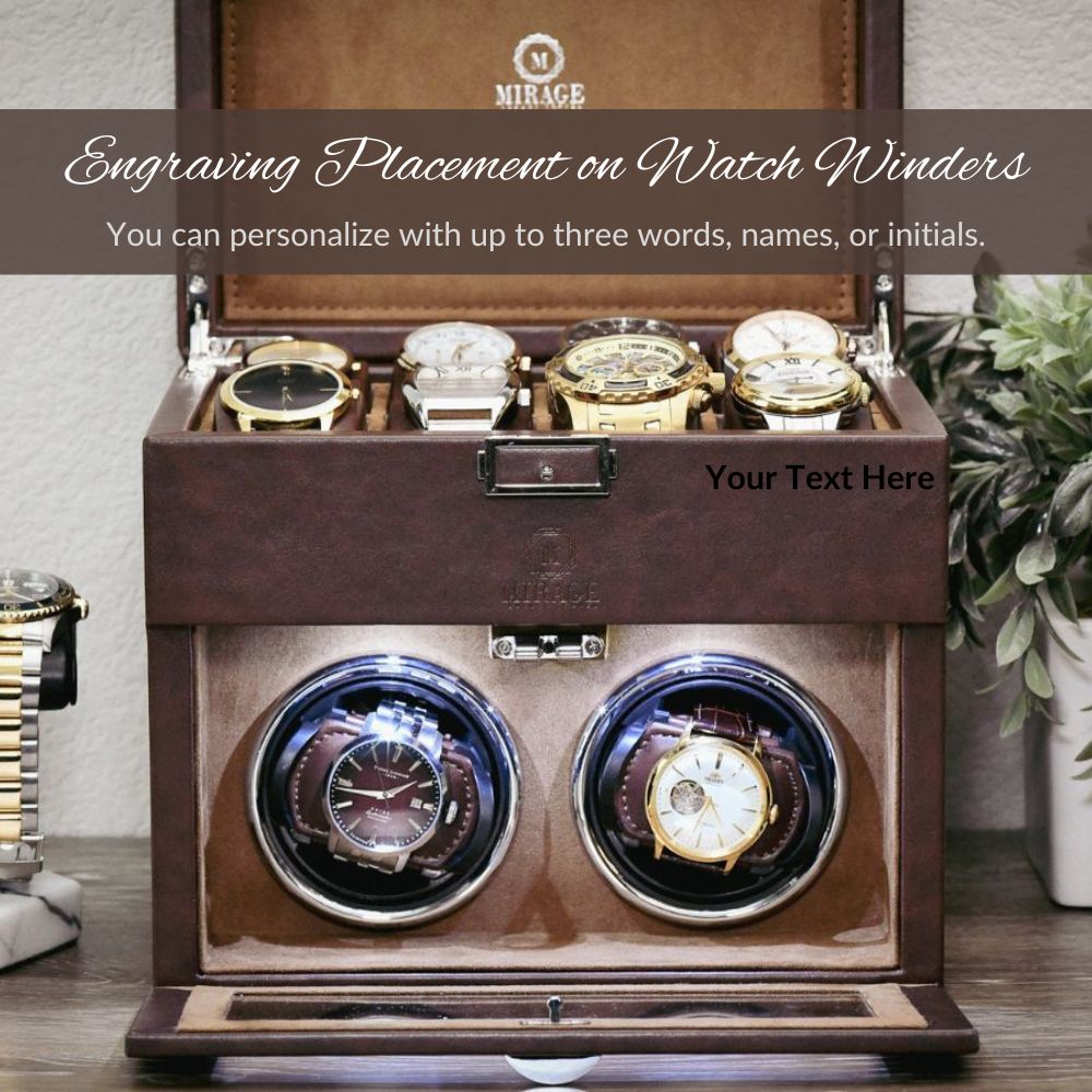 Luxury Watch Winder Box - Coffee Brown