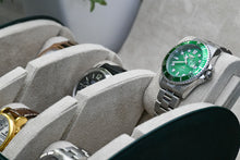 Load image into Gallery viewer, 6 Watch Case - Royal Green (Ivory White)
