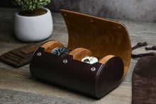 Load image into Gallery viewer, 2 Watch Case - Espresso Brown
