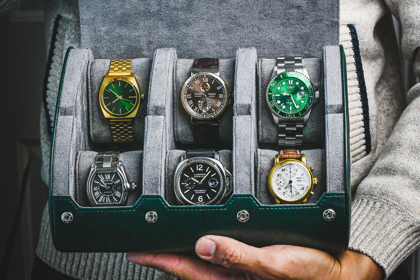 panerai cartier montblanc 6 watch case
