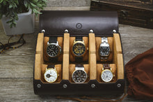 Load image into Gallery viewer, 6 Watch Case - Espresso Brown
