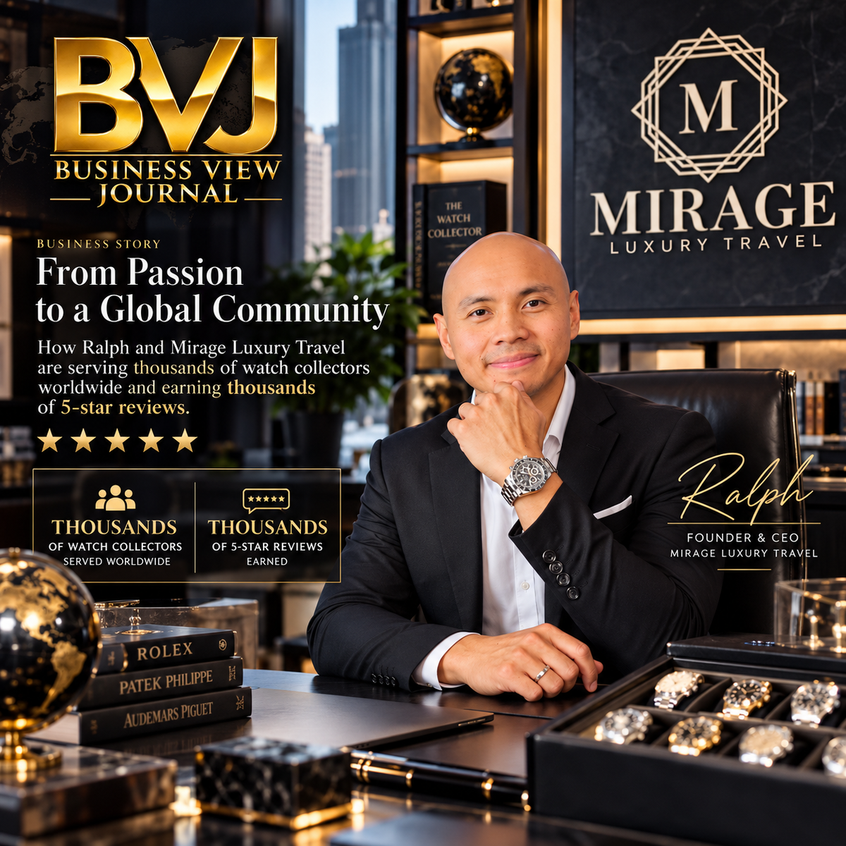 Mirage Luxury Travel Featured in Business View Journal | Our Story of Passion and Growth