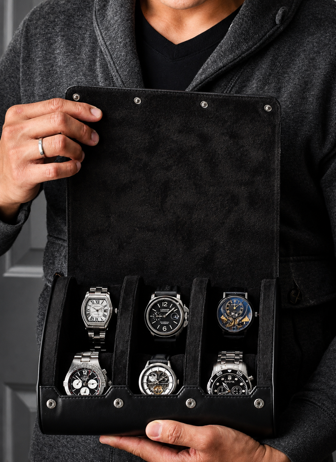VEGAN LEATHER WATCH ROLLS