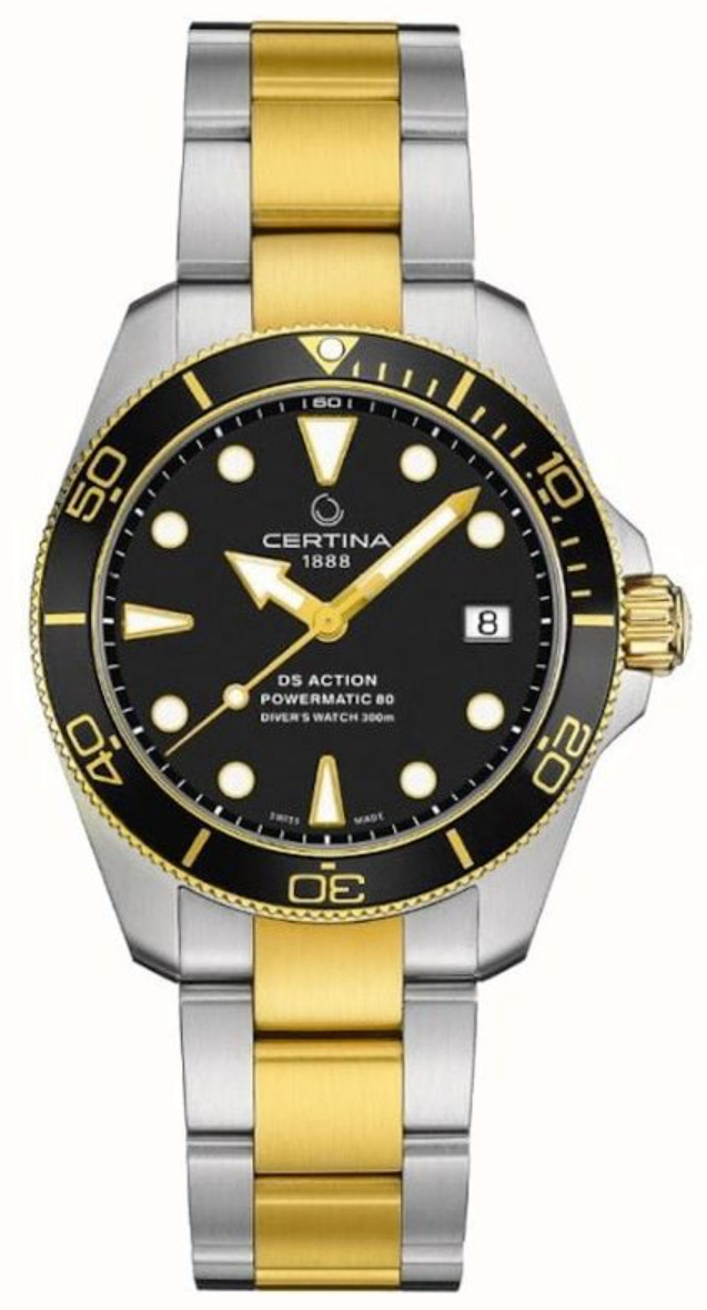 DS Action Diver 38mm Powermatic 80 | Black Dial