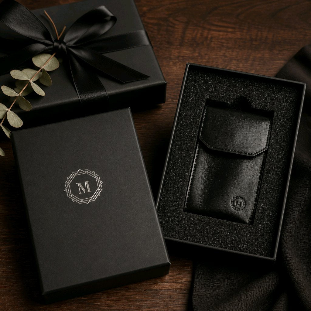 Leather Watch Pouch – Onyx Black