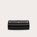 2 Watch Travel Case Vegan Leather Watch Roll (Jade Black)
