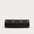 3 Watch Travel Case Vegan Leather Watch Roll (Super Black)
