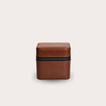 Watch and Jewelry Travel Case -  Coffee Brown Leather