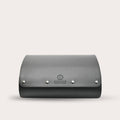 6 Watch Travel Case Vegan Leather Watch Roll (Slate Gray)