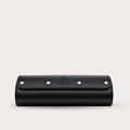3 Watch Travel Case Vegan Leather Watch Roll (Jade Black)