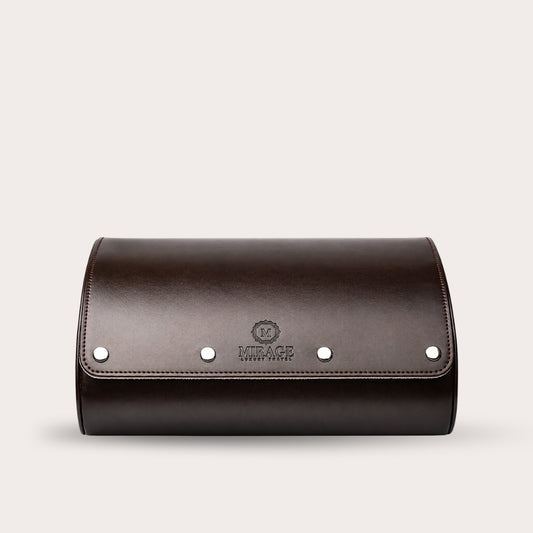6 Watch Case - Espresso Brown (Ivory White)