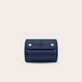 1 Watch Travel Case Vegan Leather Watch Roll (Midnight Blue - White Interior)