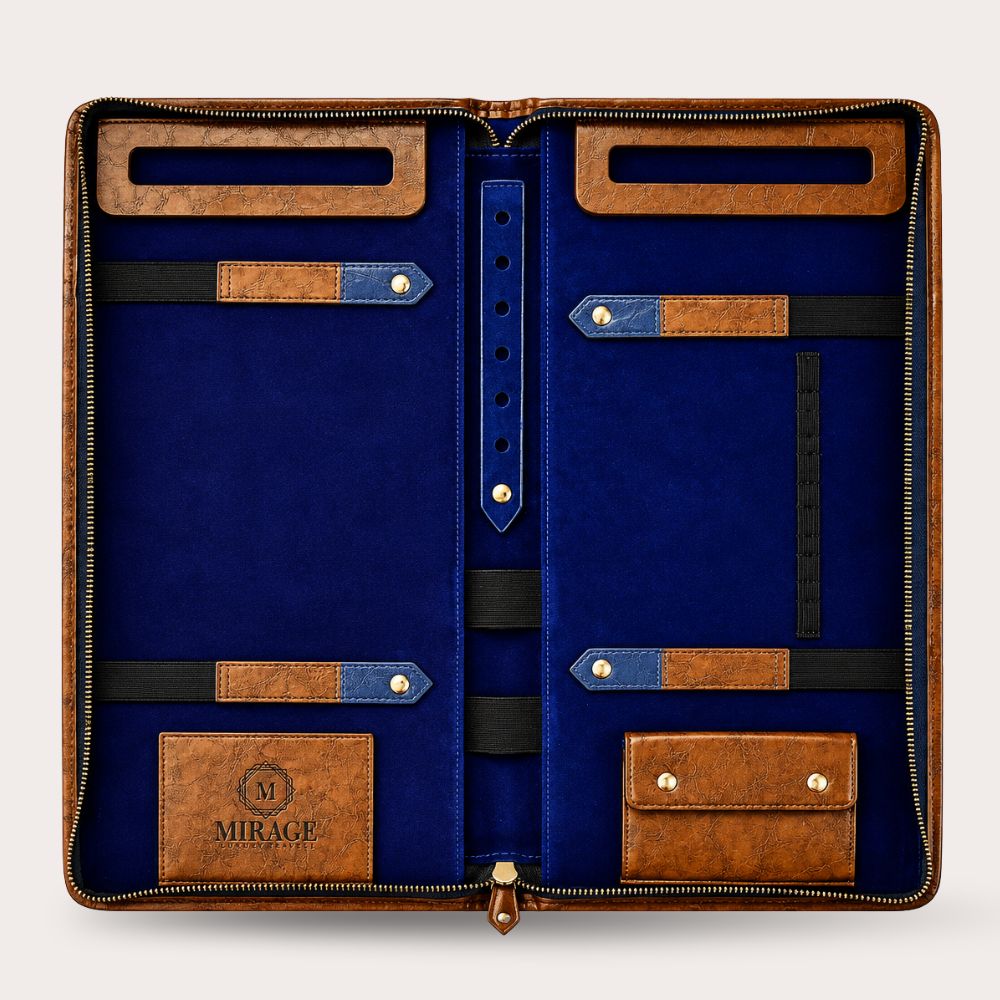 Tie Travel Case Organizer - Royal Blue