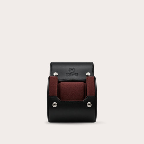 1 Watch Travel Case Vegan Leather Watch Roll (Jade Black)