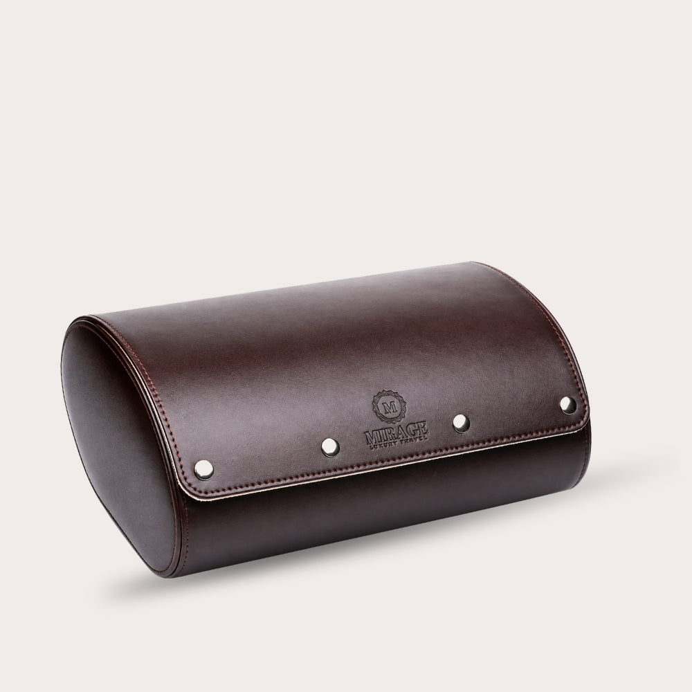 6 Watch Case - Espresso Brown (Ivory White)