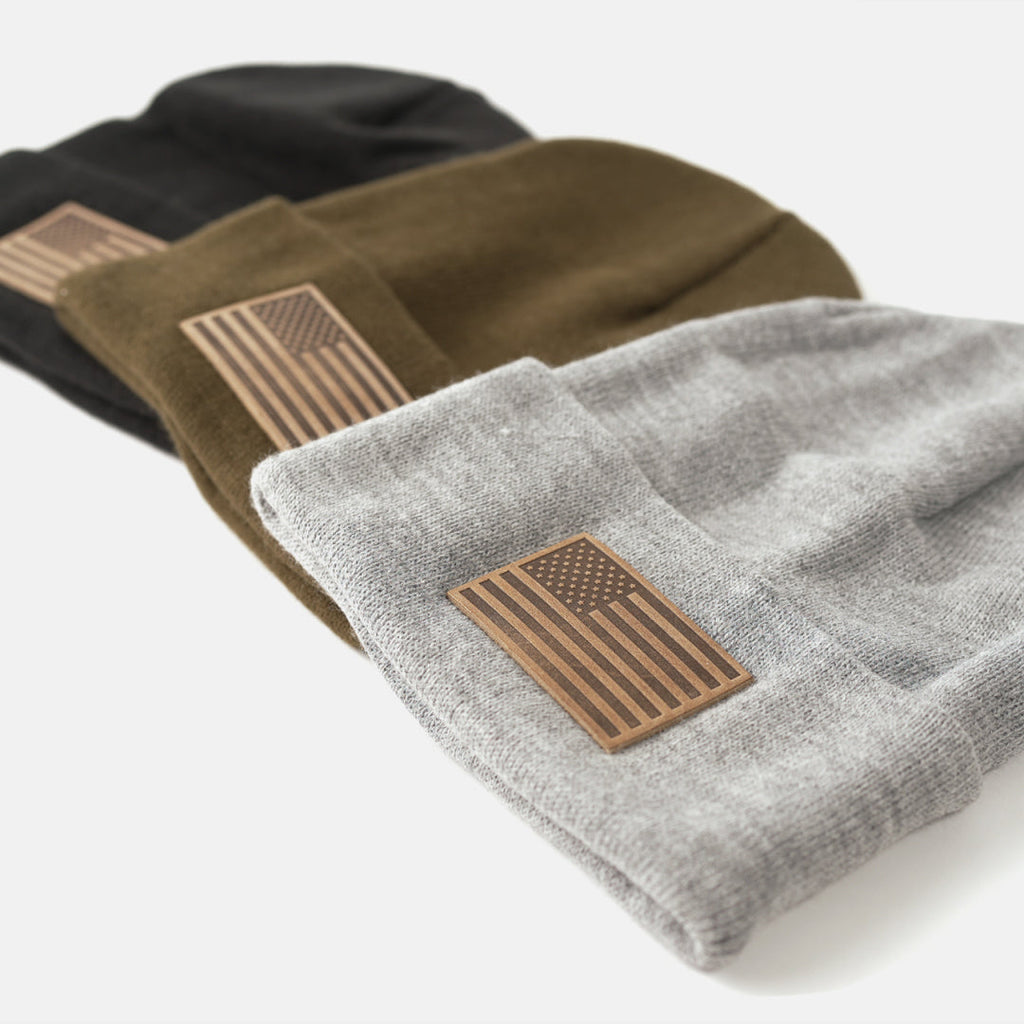 American Flag Knit Beanie