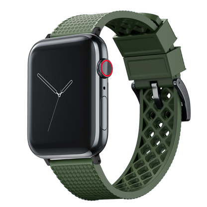 Apple Watch Tropical Style Army Green Watch Band
