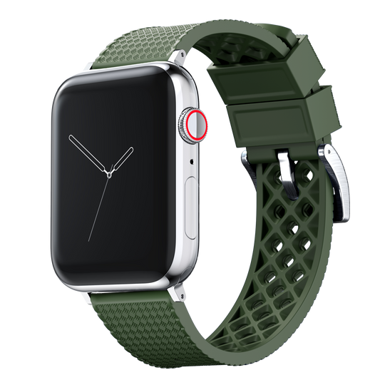 Apple Watch Tropical Style Army Green Watch Band