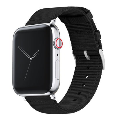 Apple Watch Two Piece NATO® style Black Watch Band