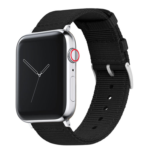 Apple Watch Two Piece NATO® style Black Watch Band