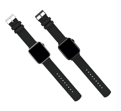 Apple Watch Two Piece NATO® style Black Watch Band