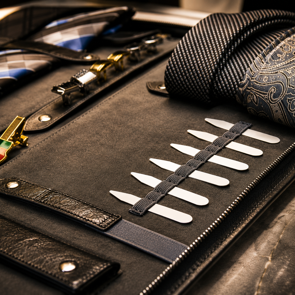 Tie Case for Travel - Graphite Black