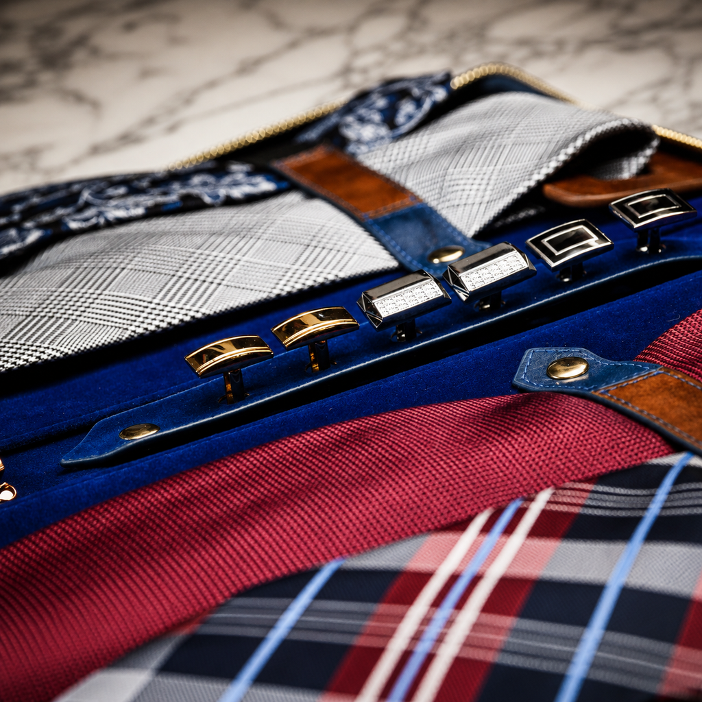 Tie Travel Case Organizer - Royal Blue