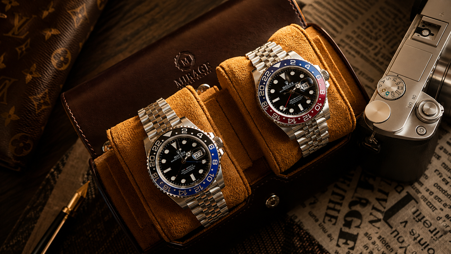 2 Watch Case - Espresso Brown