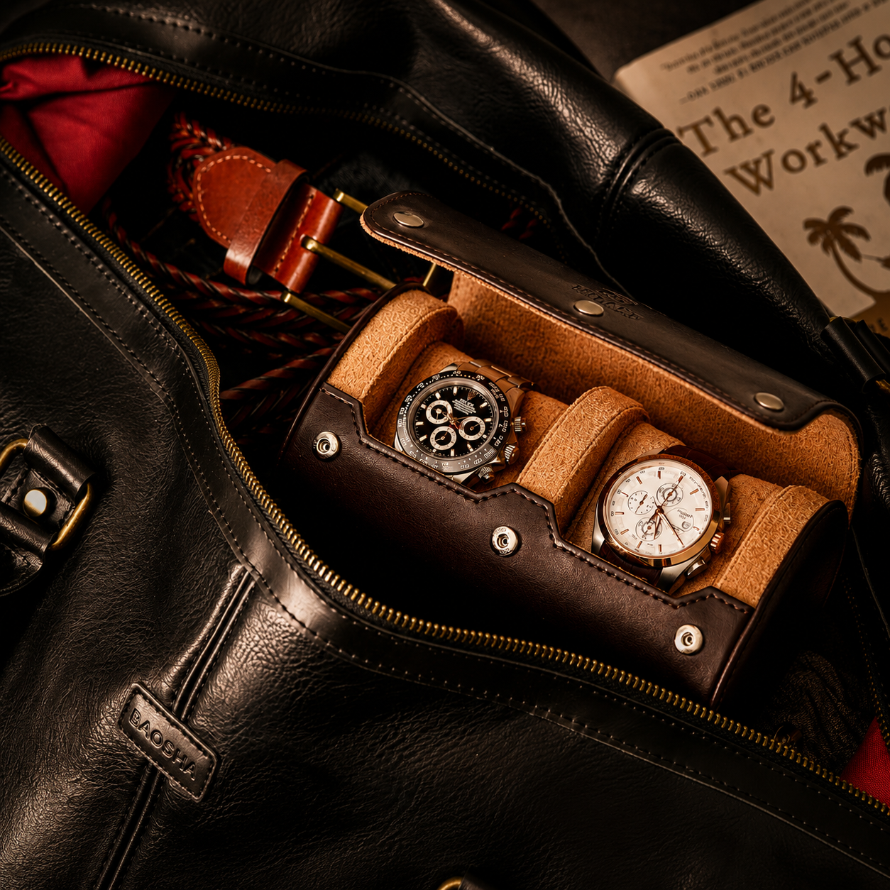 2 Watch Case - Espresso Brown