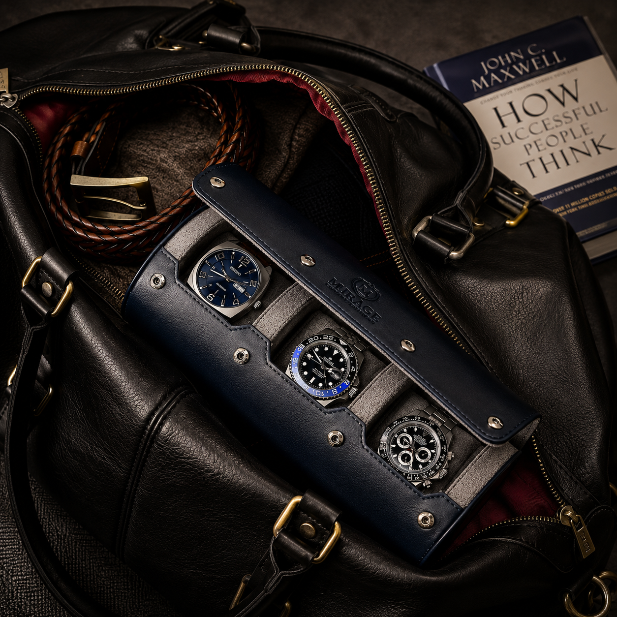 3 Watch Case - Midnight Blue