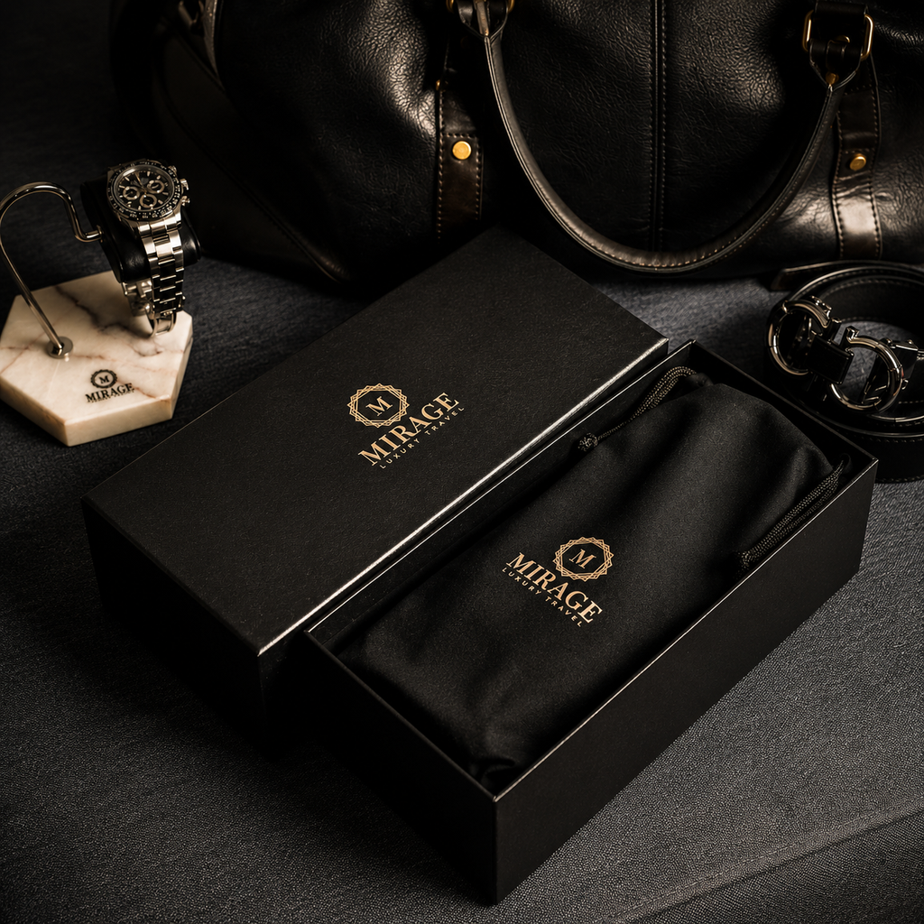 3 Watch Travel Case Vegan Leather Watch Roll (Super Black)