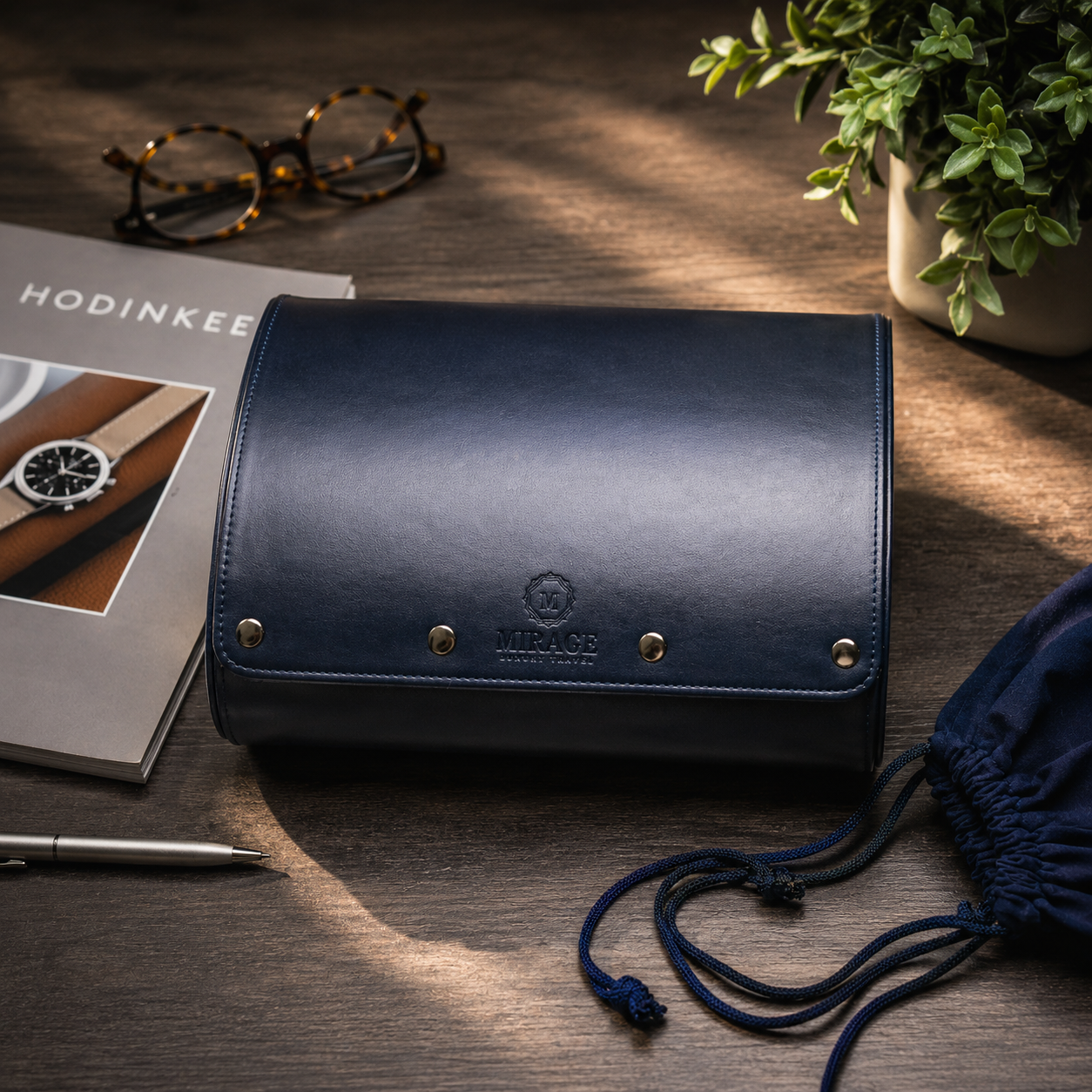 6 Watch Case - Midnight Blue