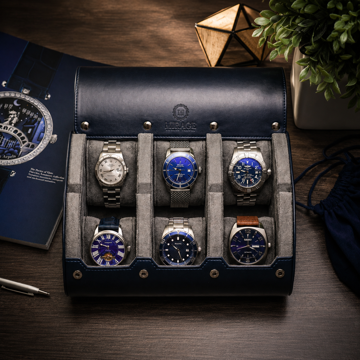 6 Watch Case - Midnight Blue