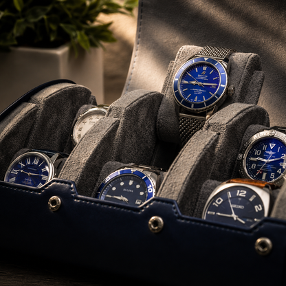 6 Watch Case - Midnight Blue