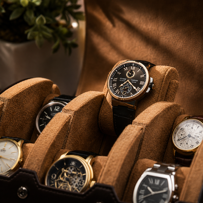 6 Watch Case - Espresso Brown